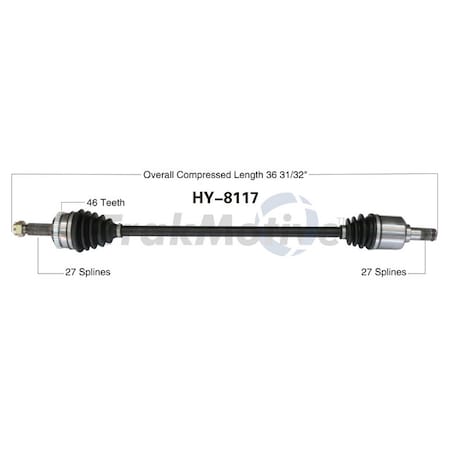 Cv Axle Shaft,Hy-8117